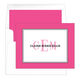 Colorful Border Monogram Folded Note Cards Image 1 of 14